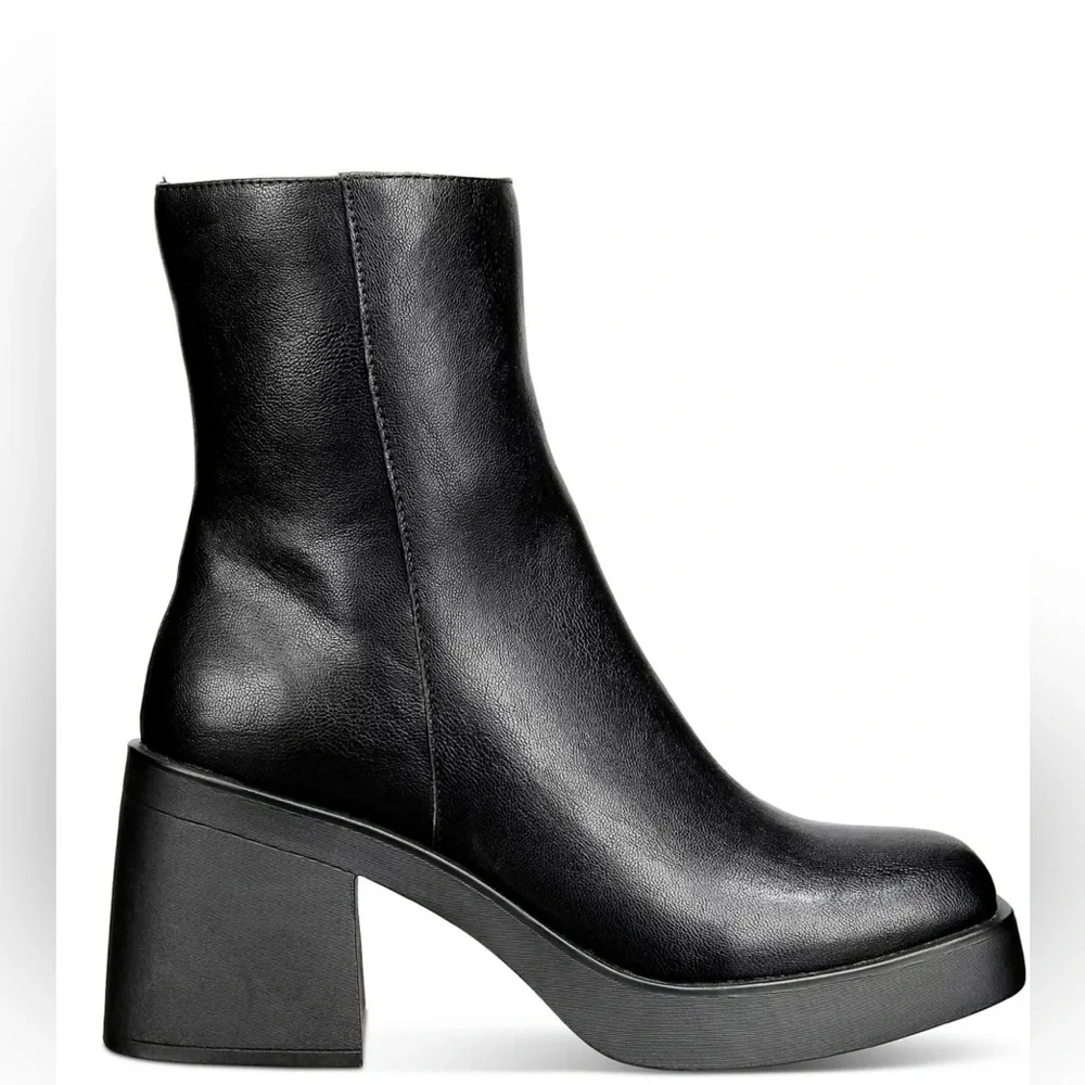 Sun + Stone Elegant Black Women's Ankle Boots Size 9.5 - Picture 4 of 16